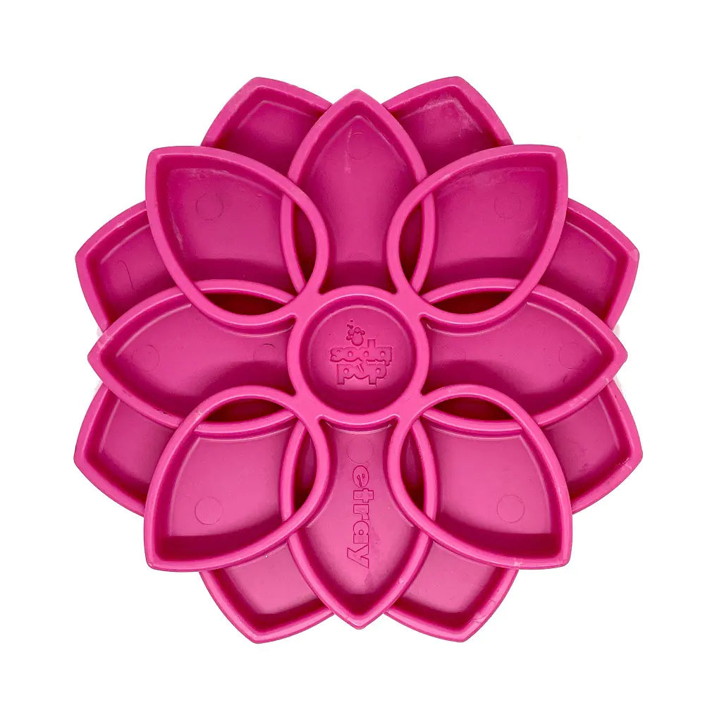 Interactive Slow Feeder Dog Bowl with Mandala Design
