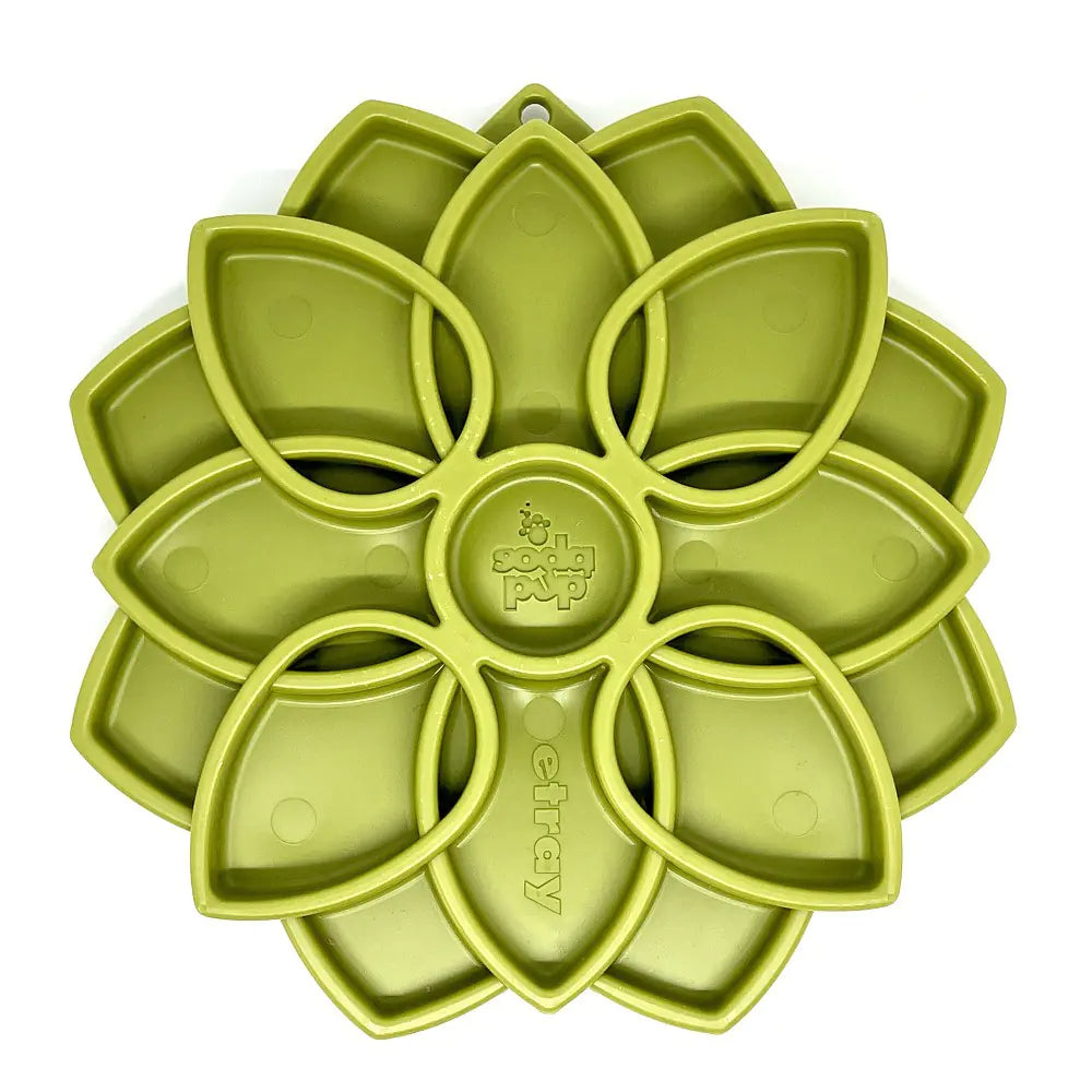 Interactive Slow Feeder Dog Bowl with Mandala Design
