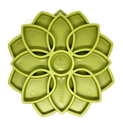 Interactive Slow Feeder Dog Bowl with Mandala Design